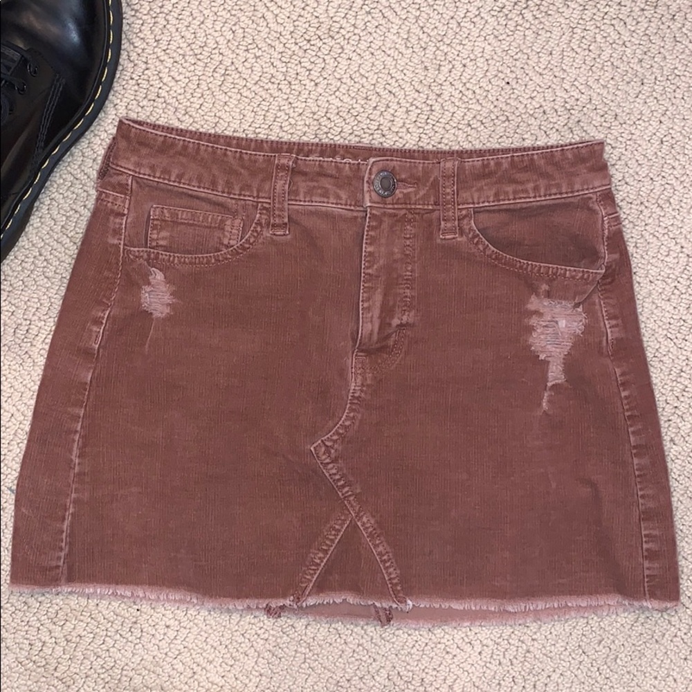 American Eagle Corduroy High Rise Skirt
